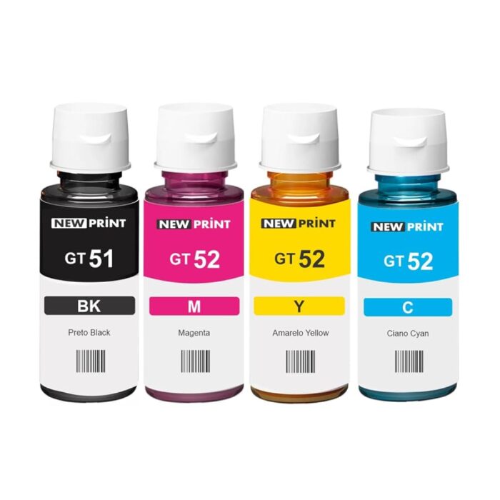 TINTA COMPATÍVEL COM HP GT52 | GT-52 | M0H54AL CIANO | GT5822 GT5820 GT5810 GT5811 |