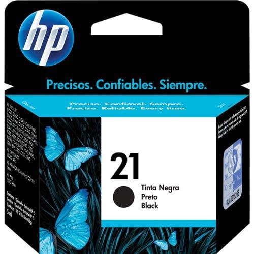 CARTUCHO HP ORIGINAL 21A PRETO