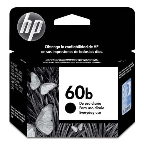CARTUCHO HP ORIGINAL 60B PRETO
