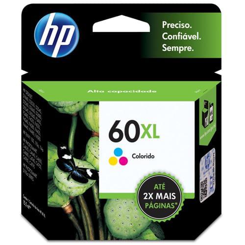 CARTUCHO HP ORIGINAL 60XL COLORIDO