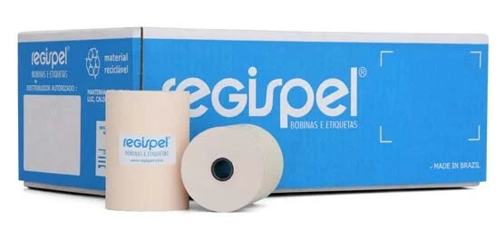BOB. REGIST. TERMICA PALHA 80MM X 30 M REGISPEL | CX C/ 30 | NFC-E e SAT