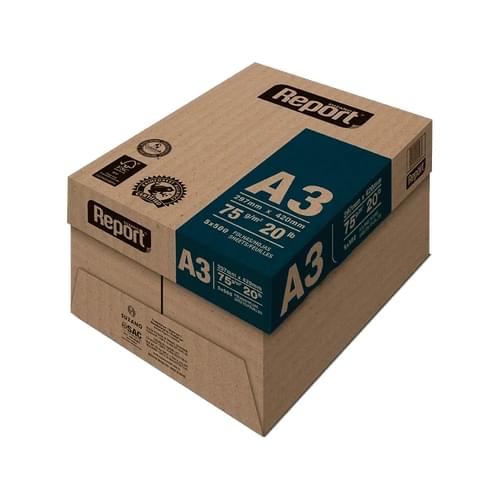 Papel Sulfite 75g A3 Report | 10 Pct. c/ 500 folhas