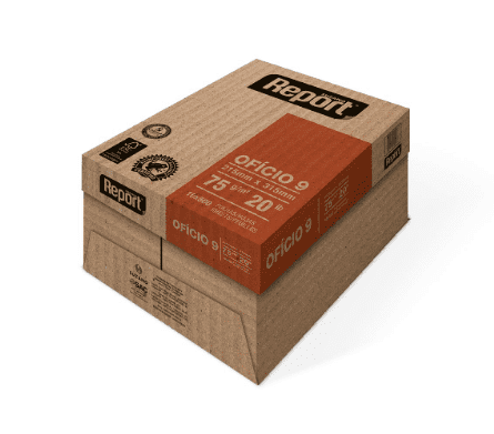 Papel Sulfite 75g Ofício 9 Report | 10 Pct. c/ 500 folhas