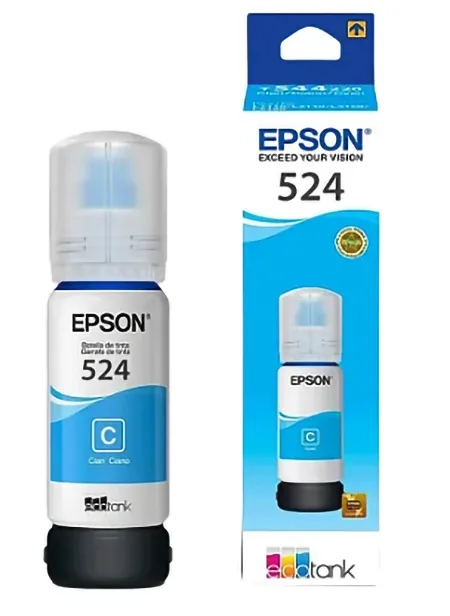 TINTA EPSON ORIGINAL CIANO T524 70ML