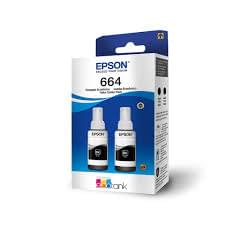 KIT 2 TINTAS T664120 PRETO ORIGINAL EPSON